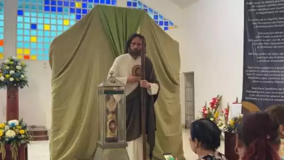 Las reliquias religiosas llegaron hasta la parroquia de San Judas Tadeo, en Chetumal
