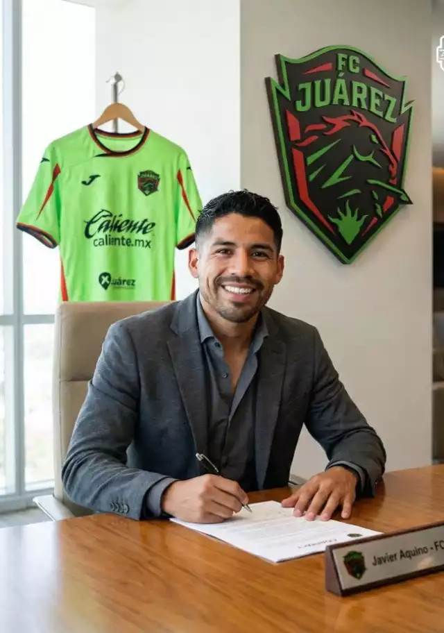 Aquino en la firma de su contrato