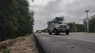 CFE  despliega operativo al Norte de Quintana Roo ante afectaciones   del Huracán Beryl