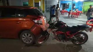 Motociclista ebrio provoca carambola en Ciudad del Carmen