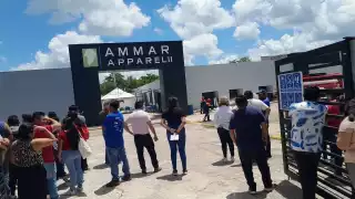 Evacúan a más de 400 obreros por simulacro de incendio en maquiladora de Calkiní