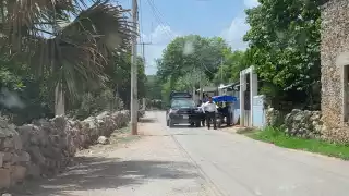 Ciclista ebrio se va a pie tras chocar con moto en Dzitbalché 