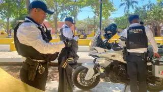 Aseguran a dupla por causar amenazas en el mercado de Campeche