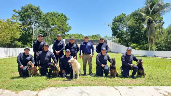 Binomios caninos de Quintana Roo reciben certificación Binomios caninos de Quintana Roo reciben certificación