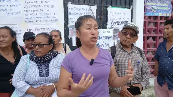 Un grupo de ejidatarios tomó las instalaciones de la comisaría ejidal para impedir el acceso de la comisaria María Isabel Sánchez Ortiz y su directiva.