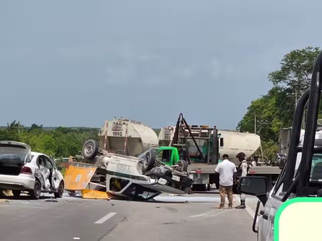 Tres personas resultaron lesionadas y fueron atendidas adecuadamente