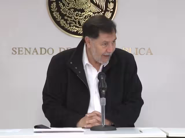 Gerardo Fernández Noroña, presidente de la Mesa Directiva del Senado de la República