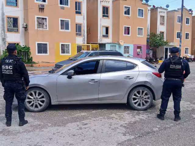 La persecución finalizó en el fraccionamiento Villas Otoch Paraíso