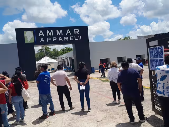 Más de 400 obreros evacuados por simulacro de incendio en maquiladora de Calkiní.