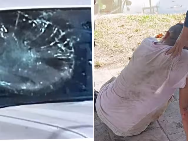 El conductor de la camioneta no pudo hacer nada para evitar al limpiaparabrisas