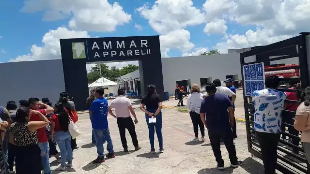 Más de 400 obreros evacuados por simulacro de incendio en maquiladora de Calkiní.