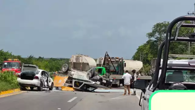 Tres personas resultaron lesionadas y fueron atendidas adecuadamente