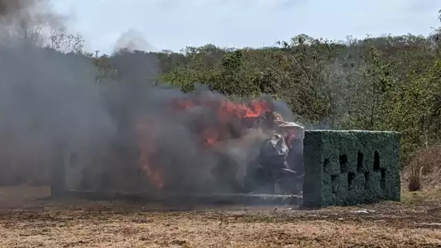 Incineraron y destruyeron narcóticos, como marihuana, cocaína, metanfetamina entre otros.