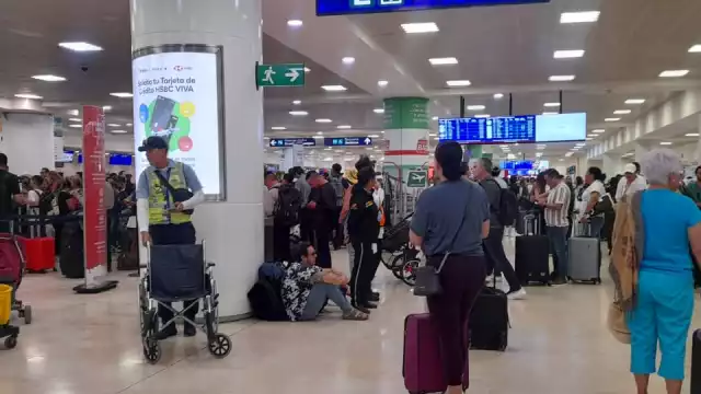 Así lucía el Aeropuerto de Cancún este domingo 30 de junio