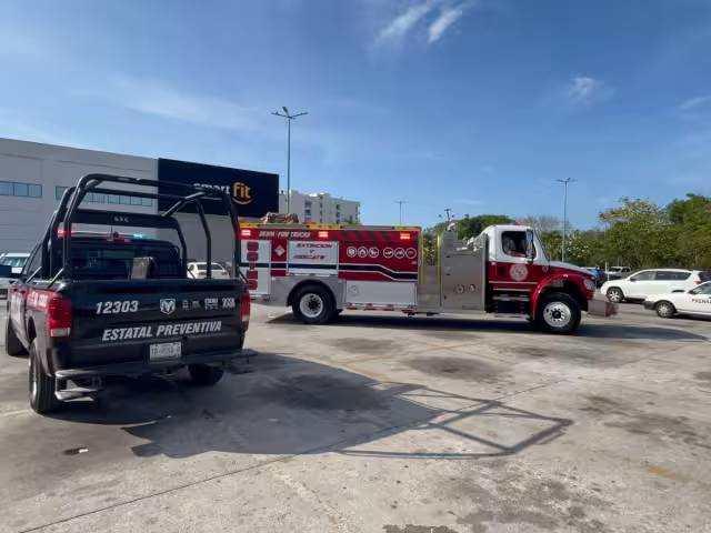 En el lugar no se reportaron lesionados debido a que el suceso no fue de gravedad