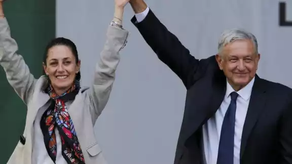 Claudia Sheinbaum y Andrés Manuel López Obrador