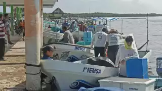 Ondas tropicales ponen “en jaque” a pescadores de Yucatán durante la temporada de mero y langosta