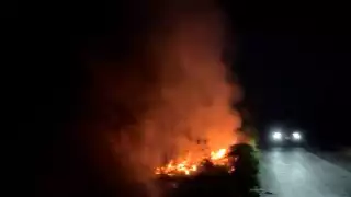 Bomberos controlan incendio en áreas verdes de Calderitas
