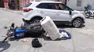 Accidente en colonia Unidad Esfuerzo y Trabajo II deja un herido en Escárcega