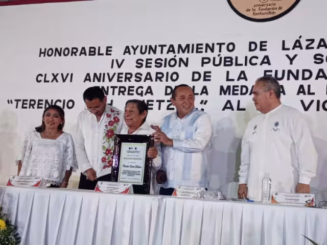 Autoridades municipales y estatales reconocieron a Canul Balam.
