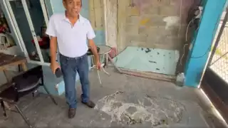 Vecinos de Barrio Bravo reportan presencia de socavones en sus viviendas en Chetumal