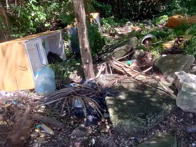 Se reportaron varios tiraderos de residuos clandestinos en la ciudad, especialmente en terrenos frente a Misión Las Flores e In House