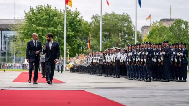 Gabriel Boric, presidente de Chile, realiza una visita de estado a Alemania donde fue recibidó por el canciller, Olaf Scholz