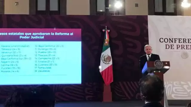 El presidente celebró la aprobación de la Reforma Judicial en los Congresos estatales