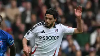 Raúl Jiménez en acción