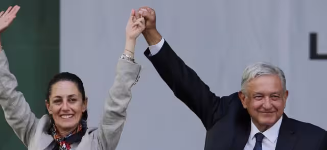 Claudia Sheinbaum y Andrés Manuel López Obrador