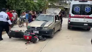 Choque en Campeche deja menores lesionados 