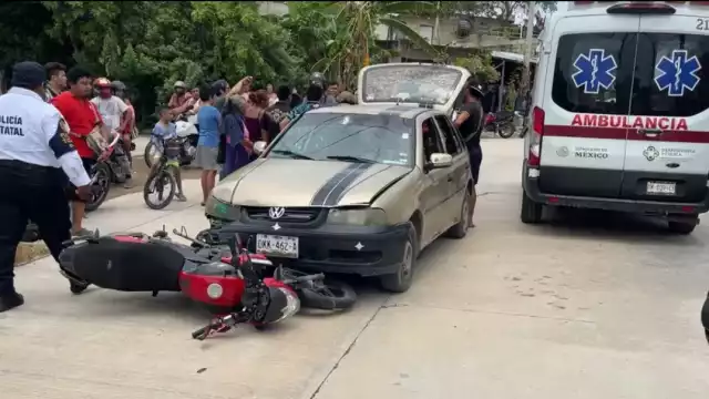 Choque deja menores lesionados