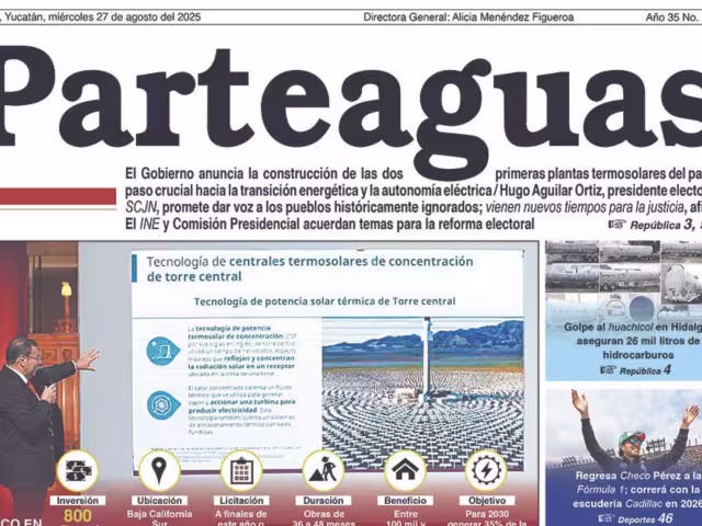 Portada Por Esto! Yucatán miércoles 27 de agosto de 2025.