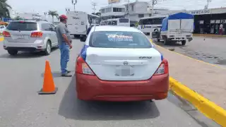 Taxis de Campeche enviados al corralón por no cumplir con el reglamento