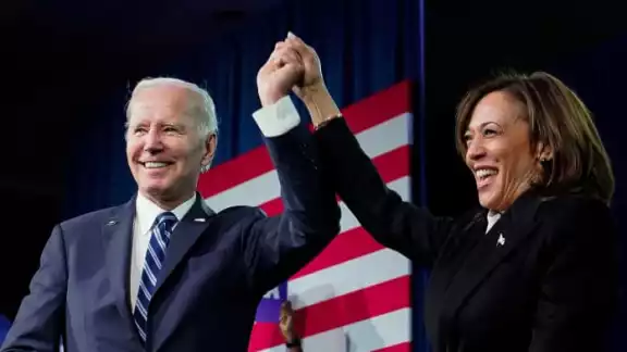 Biden apoya a Kamala Harris como la candidata presidencial demócrata.