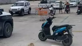 Policías dejan libre a presunto ladrón de una motocicleta en Cancún