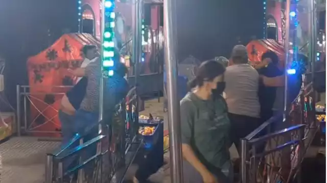 Pareja de colados genera zafarrancho en la feria