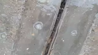 Lluvia con granizo en la ciudad de Hopelchén sorprende a habitantes