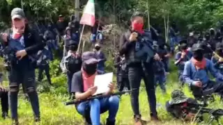 Ex Zapatistas se levantan en armas contra el CJNG y paramilitares en Chiapas