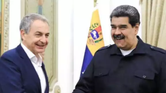 José Luis Rodríguez Zapatero, expresidente de España y Nicolás Maduro, presidente de Venezuela José Luis Rodríguez Zapatero, expresidente de España y Nicolás Maduro, presidente de Venezuela