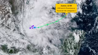 Se confirmó la formación oficial de la depresión tropical Nueve en el suroeste del Golfo de México.