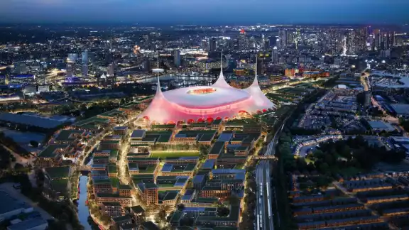 Así luciría el nuevo estadio del United.