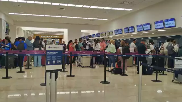Pasajeros han sido informados sobre la cancelación de los vuelos de Aeroméxico