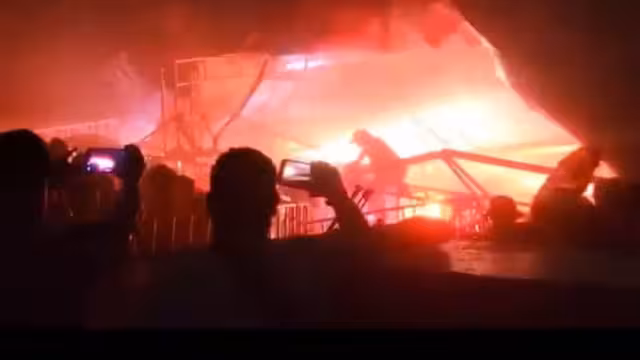 Así fue el desplome del templete que causó la muerte de 9 personas en evento de Máynez