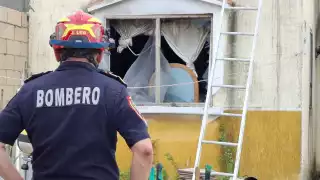 La casa presentó graves daños materiales