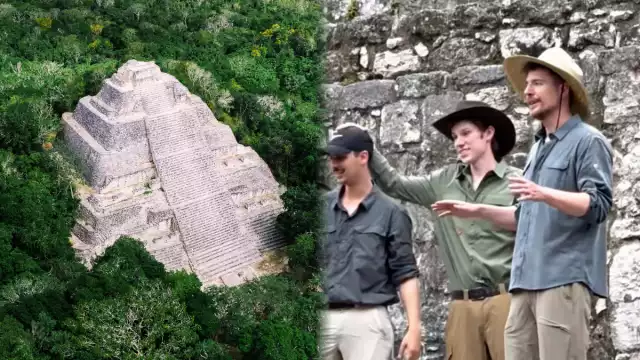 Mr. Beast visitó la zona arqueológica de Calakmul, en Campeche, junto a su equipo de producción