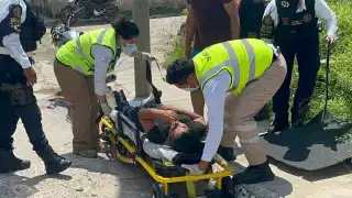 Bache genera accidente en Campeche; mujer termina con fractura en la pierna  