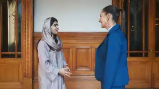   Claudia Sheinbaum recibe a Malala Yousafzai, premio Nobel de la paz; “las mujeres podemos ser lo que queramos ser"