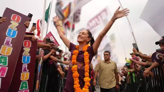 Claudia Sheinbaum regresó al lugar donde abrió su campaña presidencial, donde envió su mensaje a la ciudadanía Claudia Sheinbaum regresó al lugar donde abrió su campaña presidencial, donde envió su mensaje a la ciudadanía