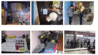 Cateos simultáneos en Ciudad del Carmen dejan un detenido y decomiso de drogas